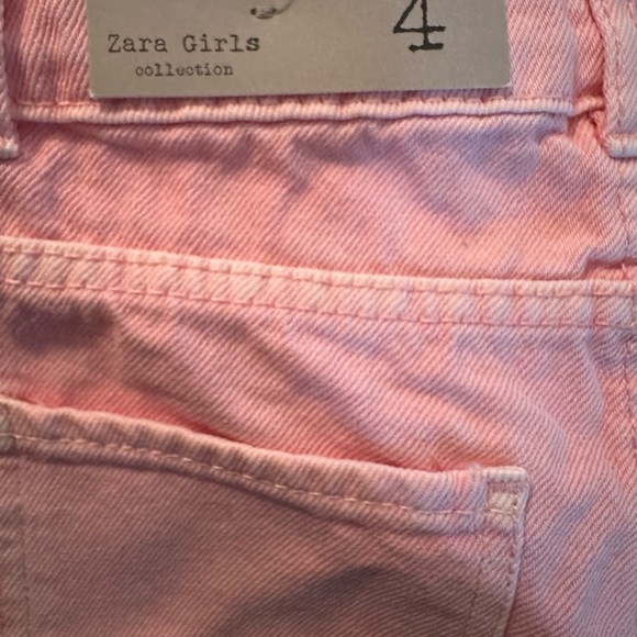 NWT Zara kids denim pink shorts Size 4 - Picture 7 of 7